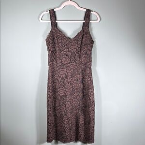 Dolce & Gabbanna Lace Dress in Brown